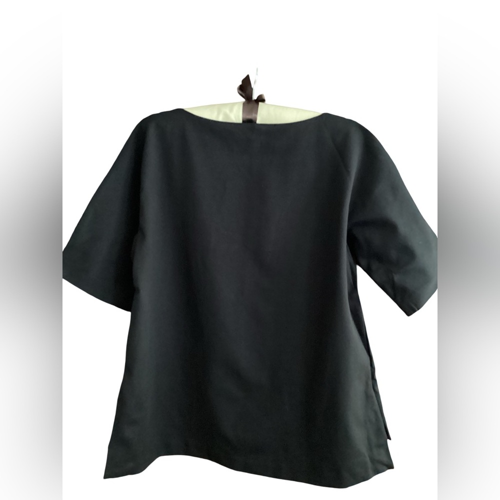 🚨Final Sale🚨! NWT Eileen Fisher Black Short Sleeve Top Size MP - Picture 6 of 7